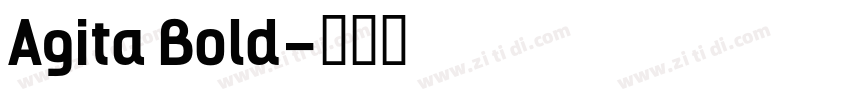 Agita Bold字体转换